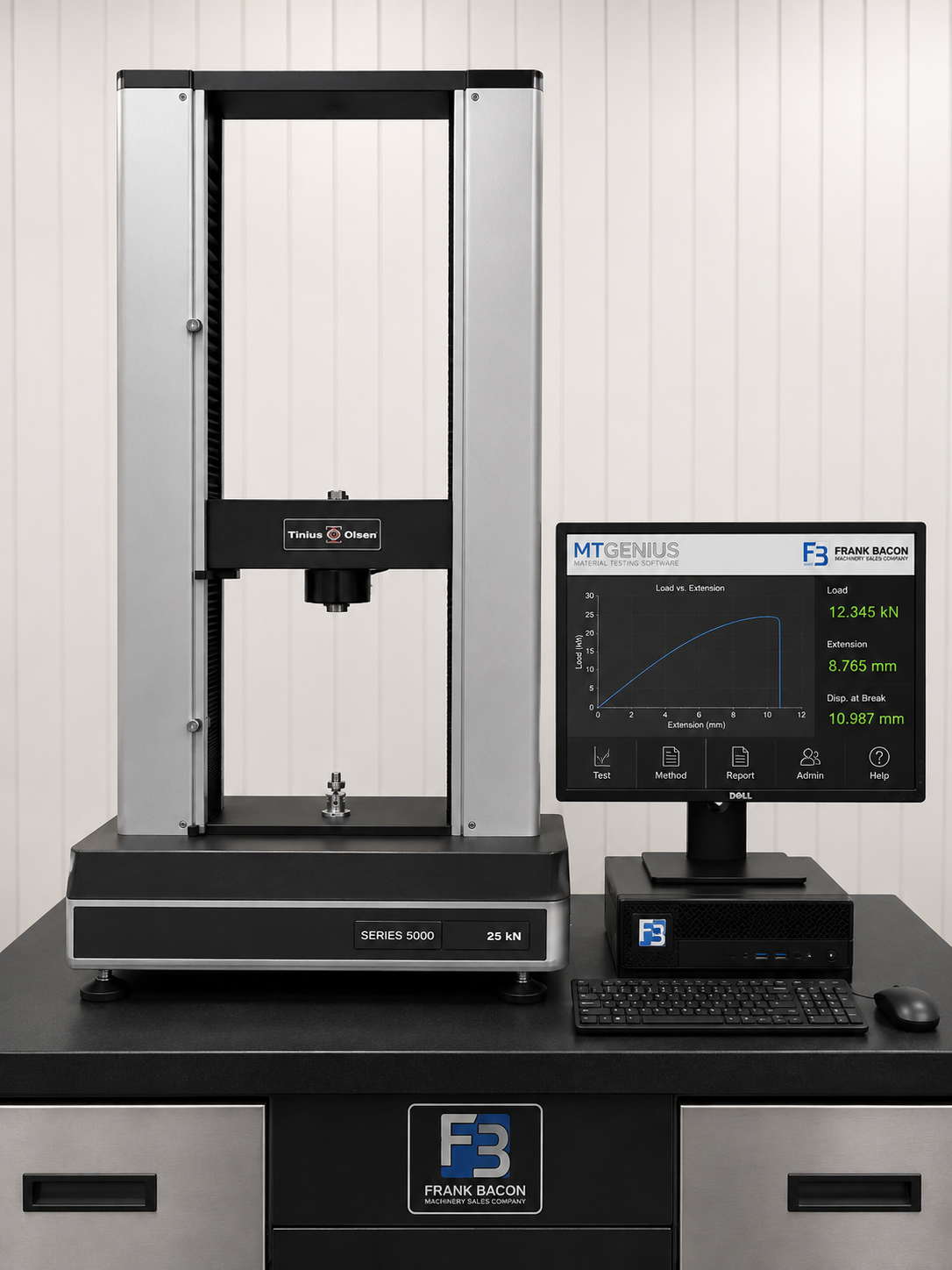25kN Tinius Olsen Series 5000 Tensile Tester