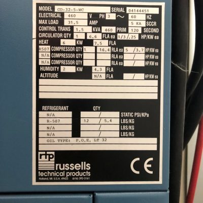 Russells Environmental Chamber