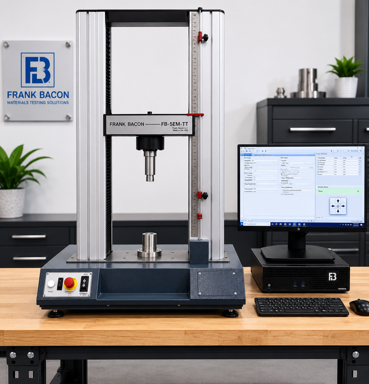 New 5kN Frank Bacon Model FB-5EM-TT Tensile Tester