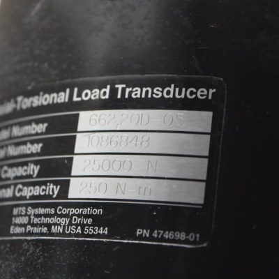 5.5KIP (25kN) MTS 858 Mini Bionix II Axial-Torsional Fatigue Load Frame