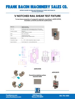 ASTM D7078 Test fixture