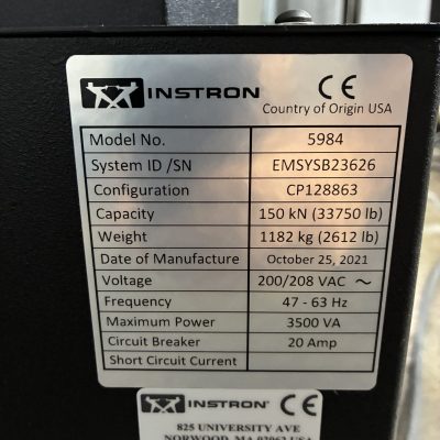 Instron Model 5984