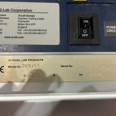 QUV Accelerated Weathering Tester Model QUV/SE