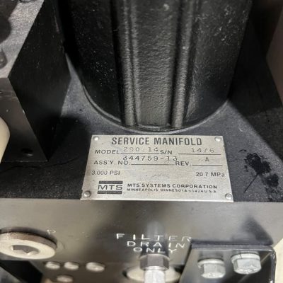 50 GPM MTS 290.14 Hydraulic Service Manifold