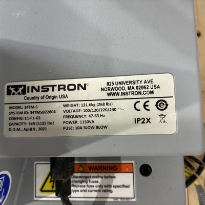 1,125lbf (5kN) Instron 34TM-5