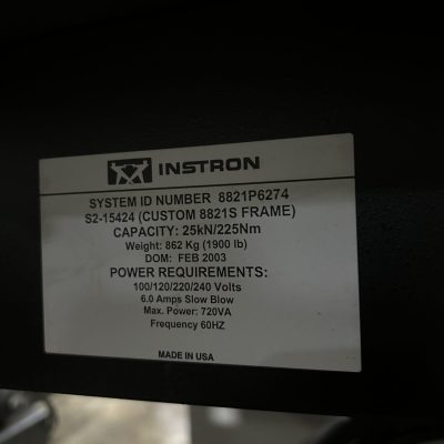 Instron Model 8821