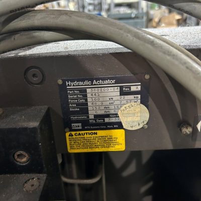 100kN MTS MODEL 318.10 Fatigue Load Frame