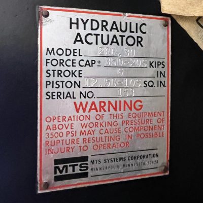 35KIP MTS MODEL 206.30