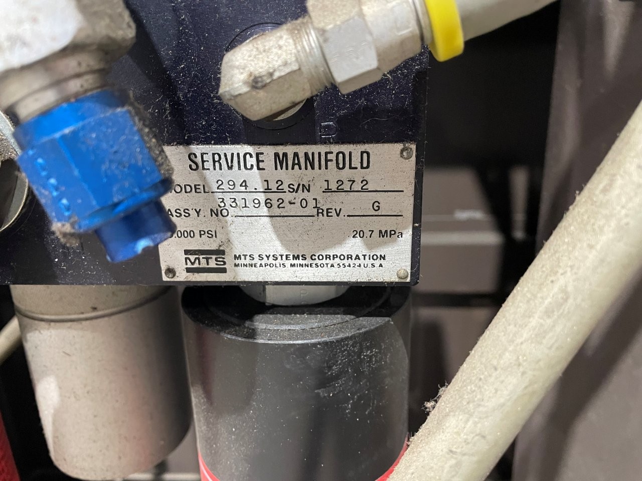 100kN MTS MODEL 318.10 Fatigue Load Frame