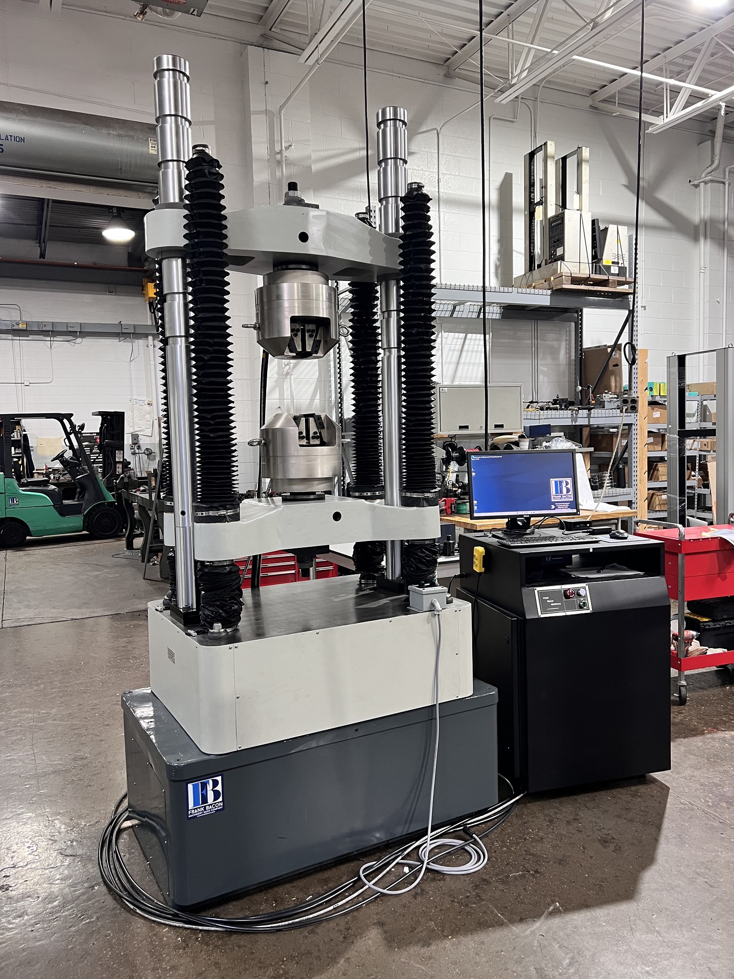 120K (600kN) Tinius Olsen Electomatic Reconditioned by Frank Bacon Machinery