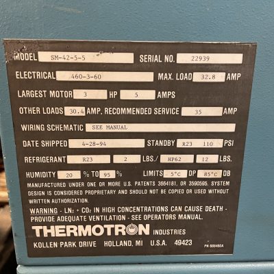 Thermotron SM-42-5-5 Temperature & Humidity Test Chamber