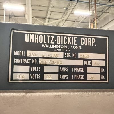 Unholtz-Dickie Model SA15-S452 Vibration System