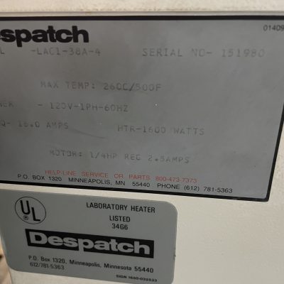 Despatch Oven