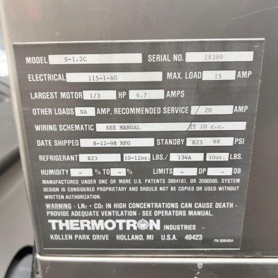 Thermotron Test Chamber