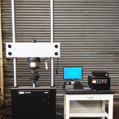 55 KIP (250 kN) Capacity Instron, Model 8502, Two Column Material Fatigue Testing System.