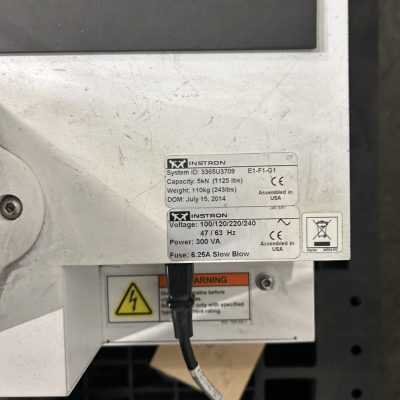 1,125lbf (5kN) Instron 3365 (Bluehill Universal Software)